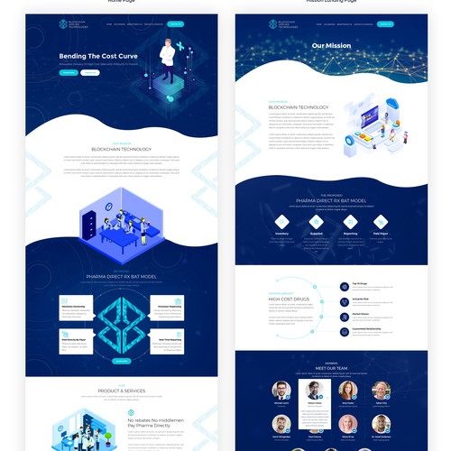 , Blockchain based private Medical company WEBSITE Design