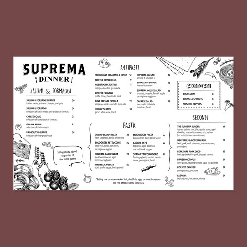 Menu Design