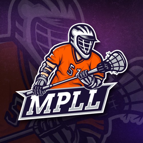 This logo was designed for a lacrosse league. I wanted to look like an eSports logo .