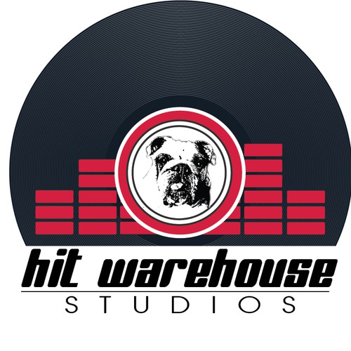 Design a flashy, bold, unique, and symbolic logo for Hit Warehouse Recording Studios.