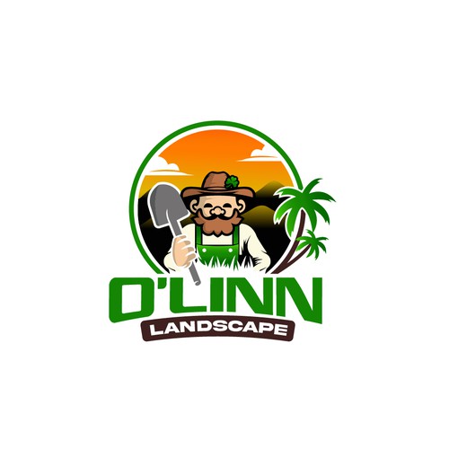 Mascot Logo For O'linn Landscape