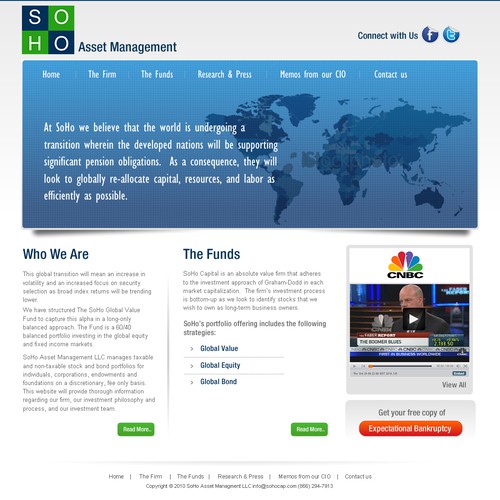 New website design wanted for SoHo Asset Management