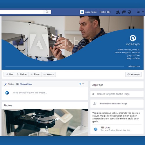 Facebook Banner for Biomedical Company