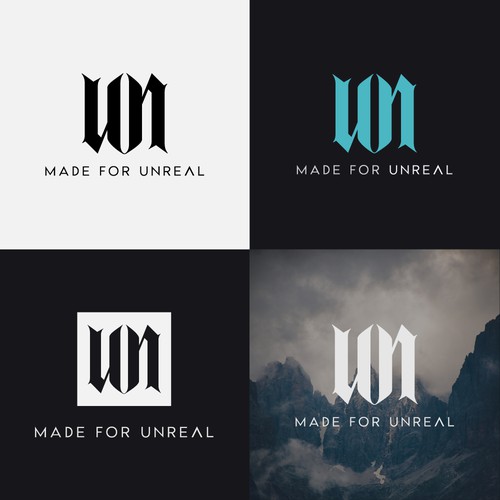 Logo design concept for Made for Unreal Engine