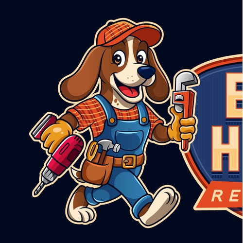 Logo Mascot BathHound