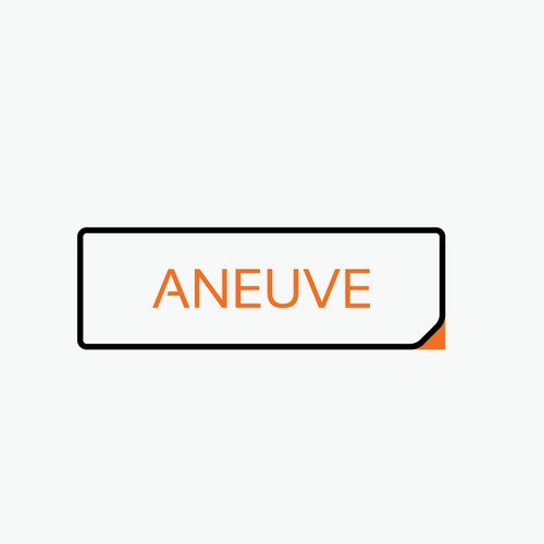 Flat Text based logo for "aneuve" - means "a new" or just "new"