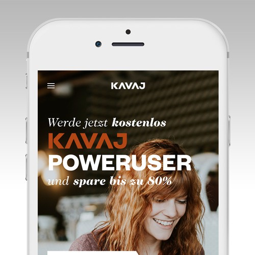 Landingpage Design | KAVAJ POWERUSER 