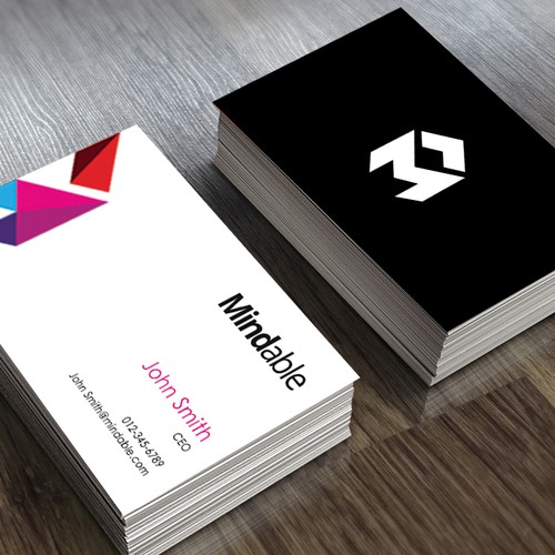 Create a beautiful business card for an amazing Marketing company.