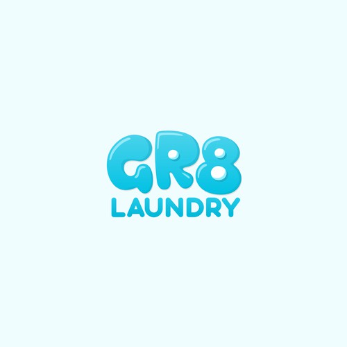 GR8 Laundry logo concept