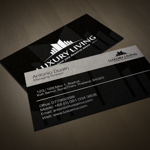 Luxury business card.