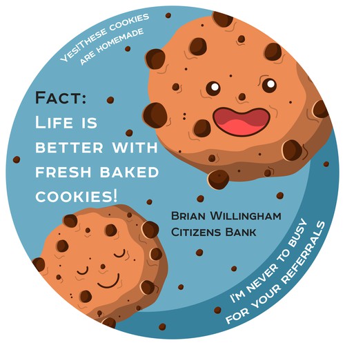  fun sticker for cookies