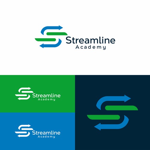 Letter S logo concept for Streamline Academy