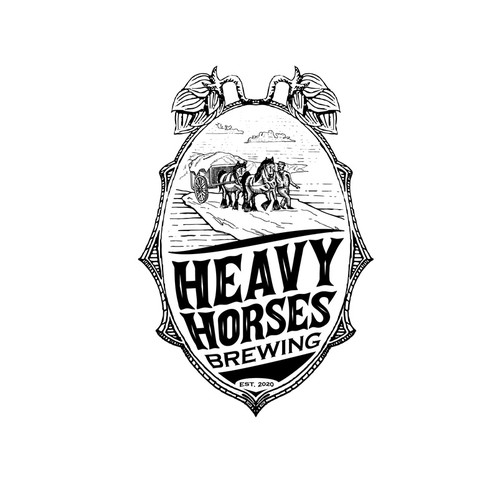 Hand drawn brewing logo