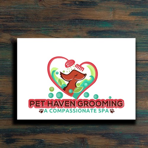 Logo for Pet grooming spa