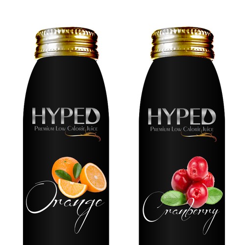 product label for HYPED - PREMIUM LOW CALORIE JUICE - SMART HYDRATION SYSTEM 