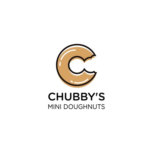 simple and elegant logo for Chubby's Mini Doughnut