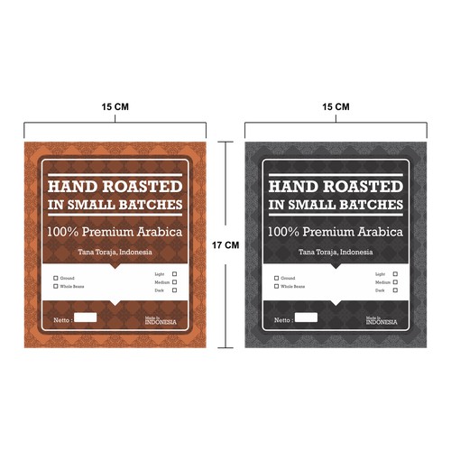 Label For Damai Coffee