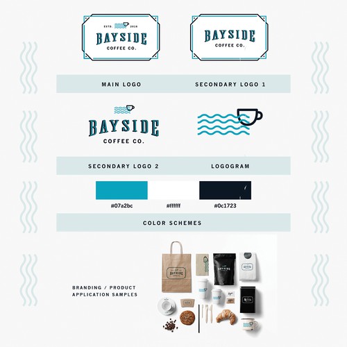 logo / branding pitching for Bayside Coffee Co.