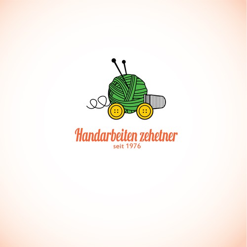 Handarbeiten zehetner logo for supply shop that sells stuff like sewing/needlework materials, ect.