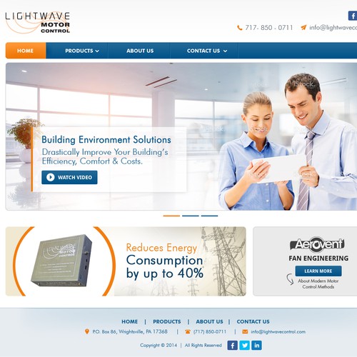 Website Redesign for Lightwave Motor Control