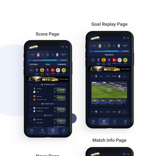 Football Website design