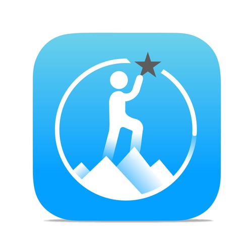 iOS app icon for a motivation and success app