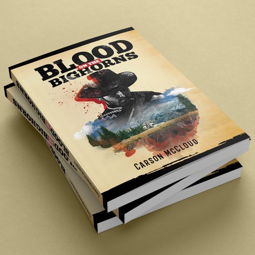 Western action adventure book cover