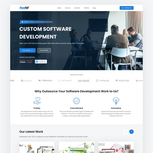 Software Development Company Website Redesign