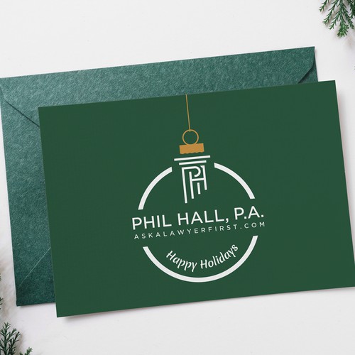 Logo Turned Into Holiday Card