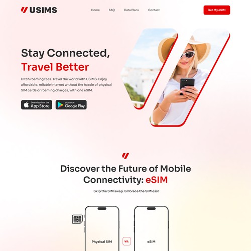 eSIM Website Design