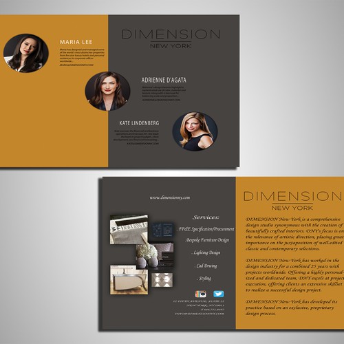 Marketing Flyer for Interior Design Firm