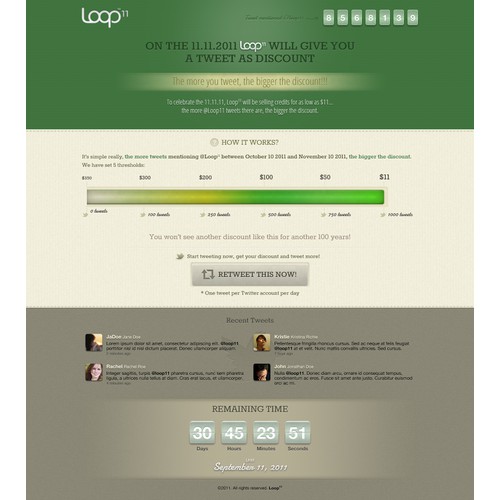 One Page Web Design - Simple