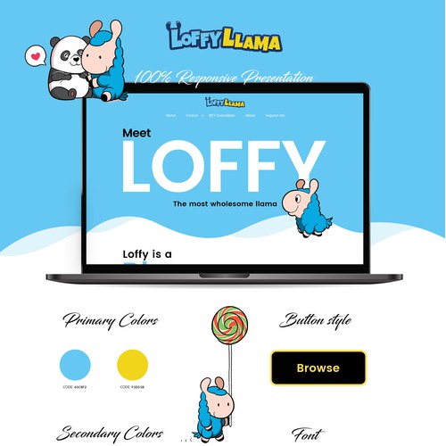 Website Design For "LOFFYLLAMA"