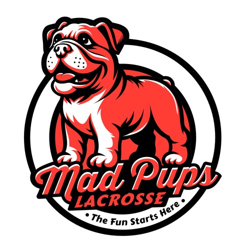 Bold logo for Mad Pups Lacrosse