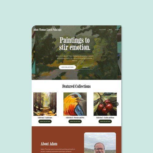 Artist Portfolio Website for Adam Thomas Lynch
