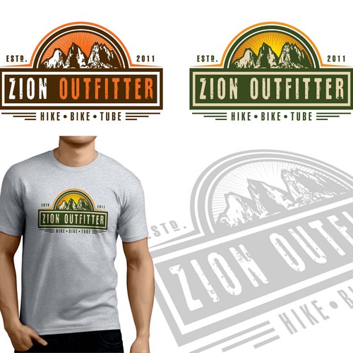 Create a vintage logo similar to adventure camp logos
