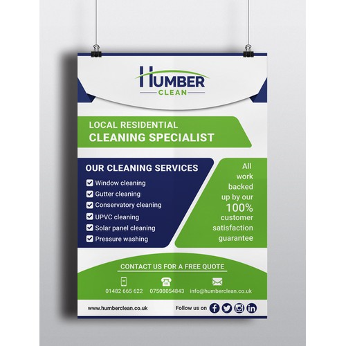Flyer Design for a Cleaning company