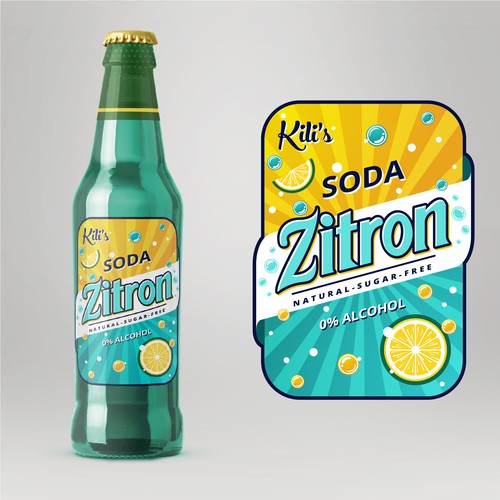 Soda Zitron Label Design