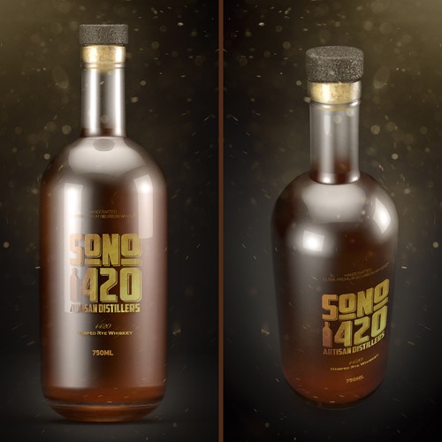 SoNo 1420 Whiskey Bottle Design