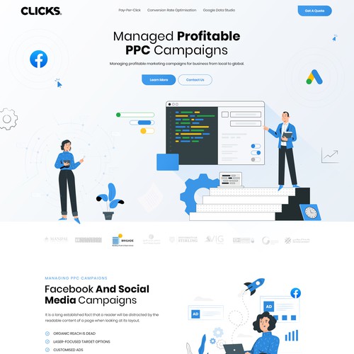 Pay-per-click agency web design