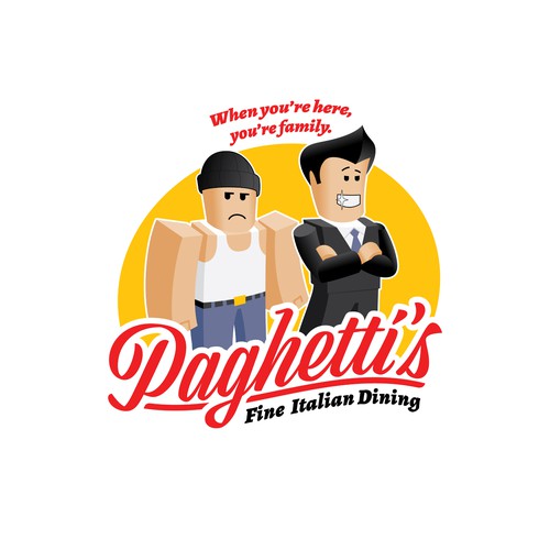 Tee shirt for RoCitizens favorite eatery, Paghetti's.