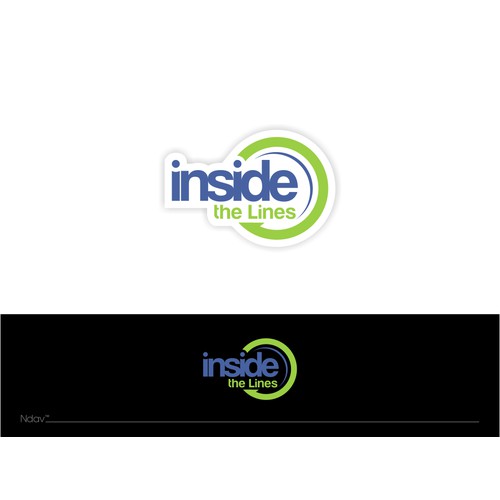 Create a logo for sports organization called "Inside the Lines"