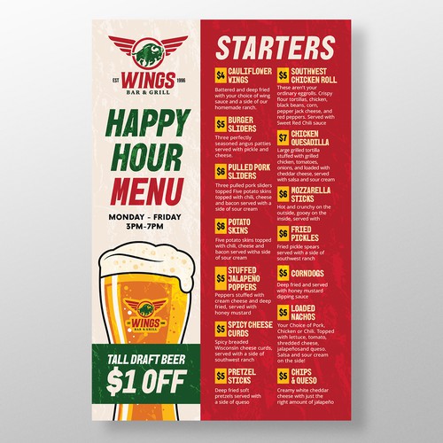 Happy Hour Menu