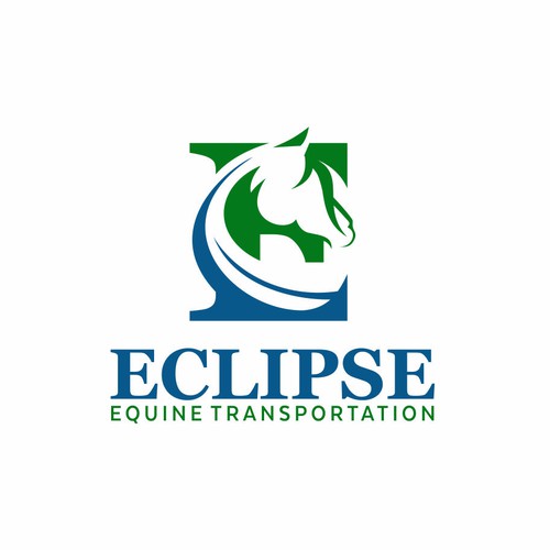 Negative logo Eclipse Equine