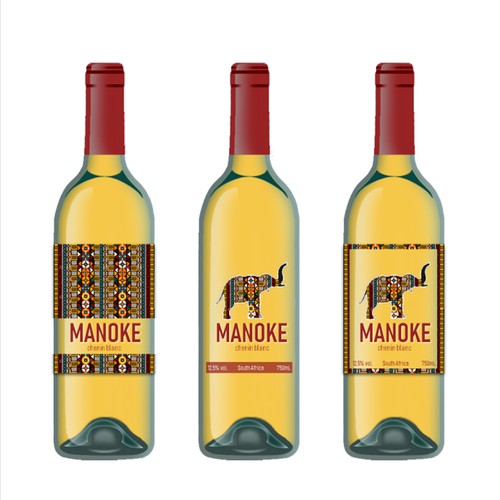 South Africa Wine Label