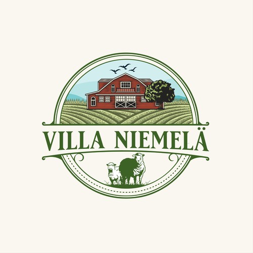 Sheep farm logo
