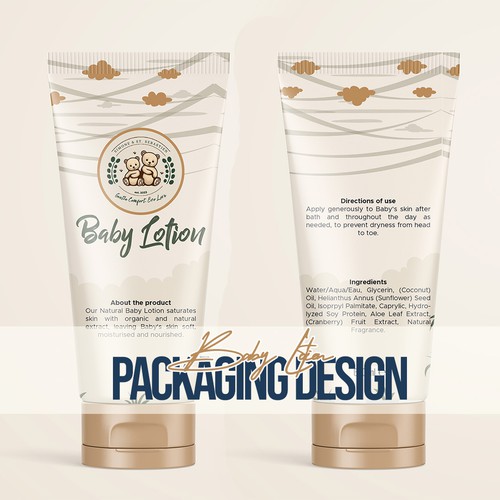Baby Lotion Packaging Design for Simon St. Sebastien