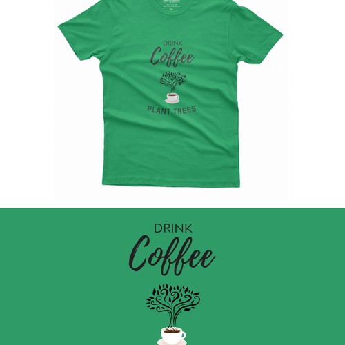 T-shirt Design for a coffee business