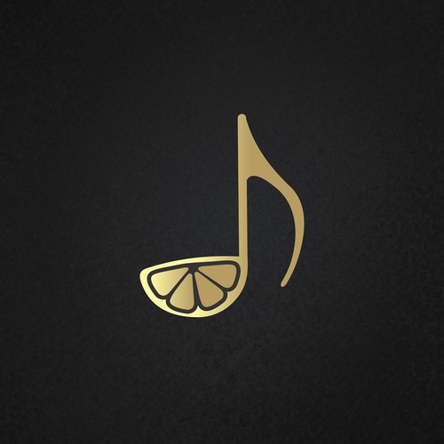 Golden Logo For Lemonade EDM