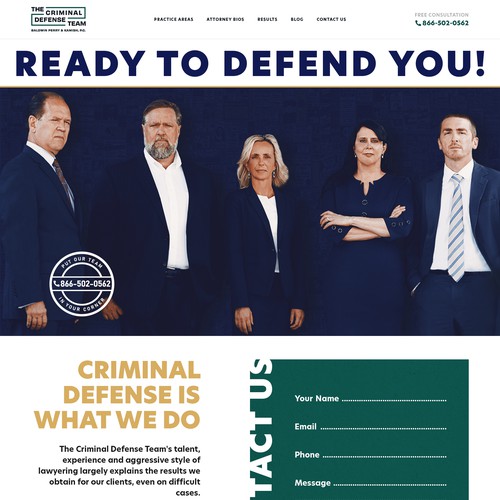 Bold and professional, wordpress-theme for trial attorneys